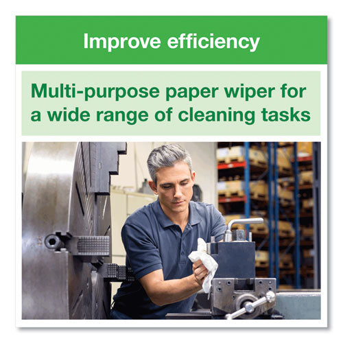 Image of Tork® Basic Paper Wiper, 1-Ply, 9 x 10.5, White, 250/Box, 24 Boxes/Carton