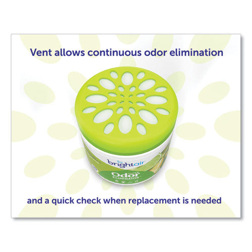Image of BRIGHT Air® Super Odor Eliminator, Zesty Lemon And Lime, 14 Oz Jar, 6/carton