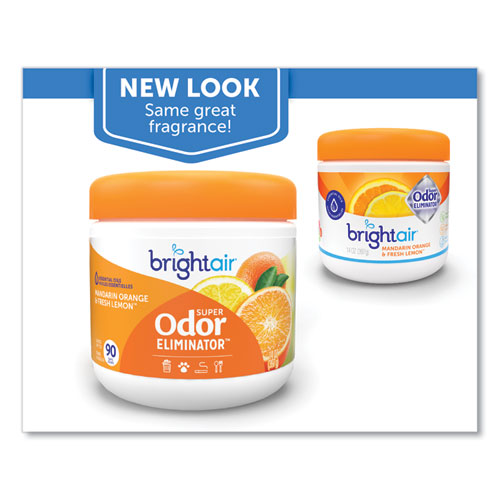 Image of BRIGHT Air® Super Odor Eliminator, Mandarin Orange And Fresh Lemon, 14 Oz Jar