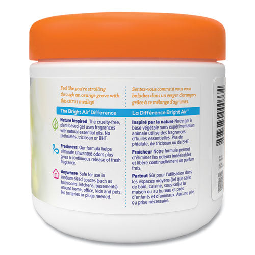 Image of BRIGHT Air® Super Odor Eliminator, Mandarin Orange And Fresh Lemon, 14 Oz Jar