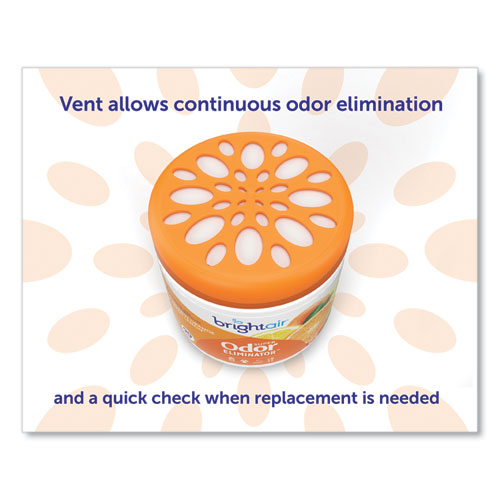 Image of BRIGHT Air® Super Odor Eliminator, Mandarin Orange And Fresh Lemon, 14 Oz Jar