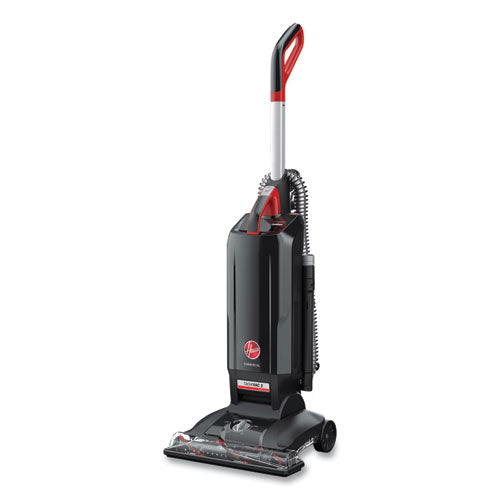 Image of Hoover® Commercial Task Vac Hard Bag Lightweight Upright Vacuum, 14" Cleaning Path, Black
