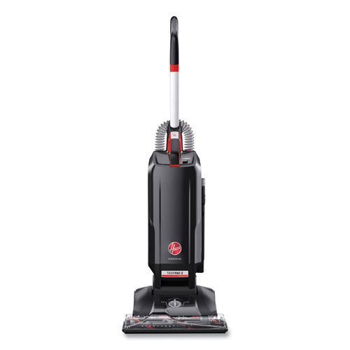 Image of Hoover® Commercial Task Vac Hard Bag Lightweight Upright Vacuum, 14" Cleaning Path, Black