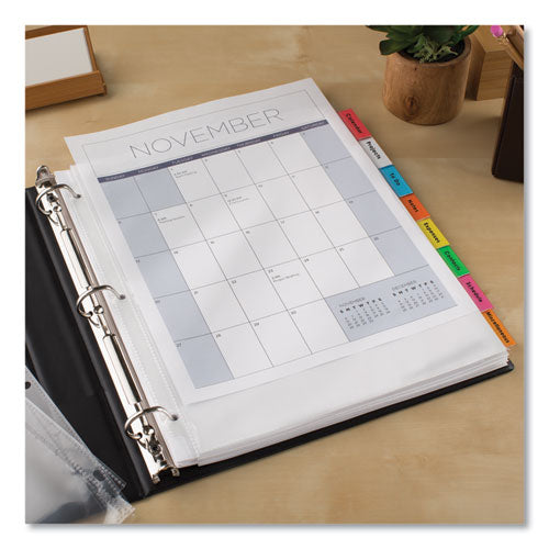 Image of Avery® Insertable Big Tab Dividers, 8-Tab, 11.13 x 9.25, White, Assorted Tabs, 1 Set