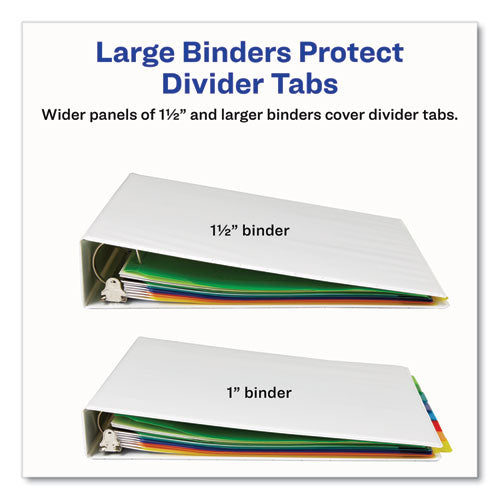 Image of Avery® Insertable Big Tab Plastic 1-Pocket Dividers, 8-Tab, 11.13 X 9.25, Assorted, 1 Set