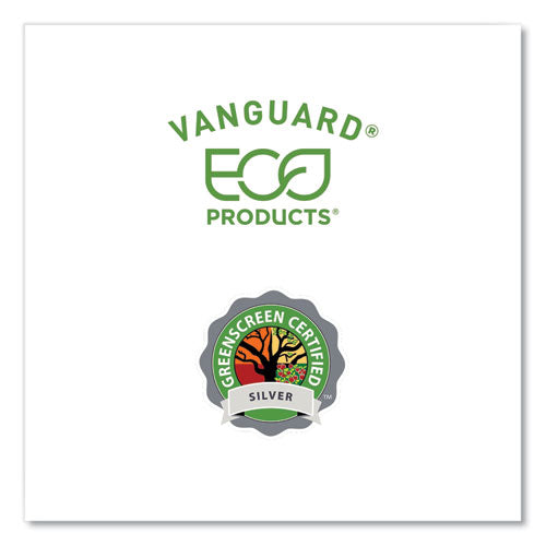 Image of Eco-Products® Vanguard Molded Fiber Pizza Tray, 16" Diameter, White, Sugarcane, 50/Carton