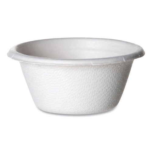 Image of Eco-Products® Vanguard Renewable and Compostable Sugarcane Portion Cups, 2 oz, White, 2,500/Carton