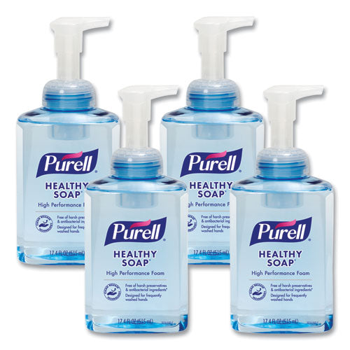 Image of PURELL® CLEAN RELEASE Technology (CRT) HEALTHY SOAP High Performance Foam, Fresh Scent, 515 mL, 4/Carton