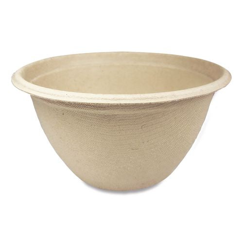 Image of World Centric® Fiber Bowls, 12 oz, 4.5" Diameter x 2.5" h, Natural, Paper, 500/Carton