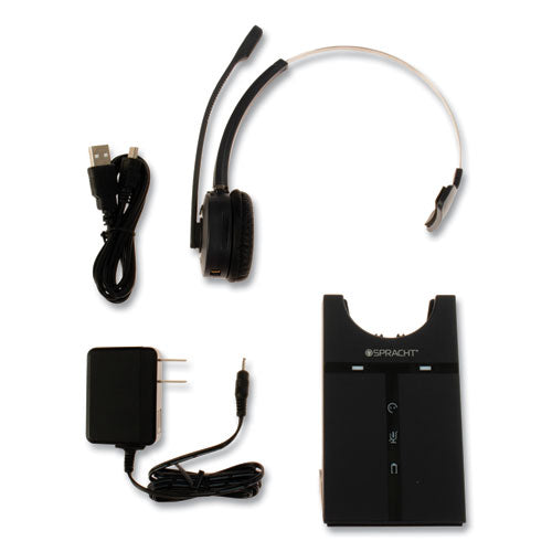Image of Spracht ZuM Maestro USB Monaural Over The Head Headset, Black