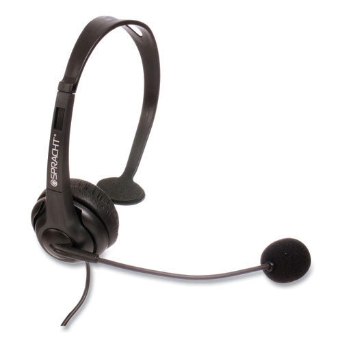 Image of Spracht ZuM ZuM350M Monaural Over The Head Headset, Black