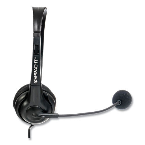Image of Spracht ZuM ZuM350M Monaural Over The Head Headset, Black