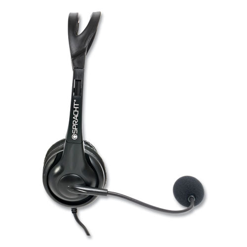 Image of Spracht ZuM3500 Binaural Over The Head USB Headset, Black