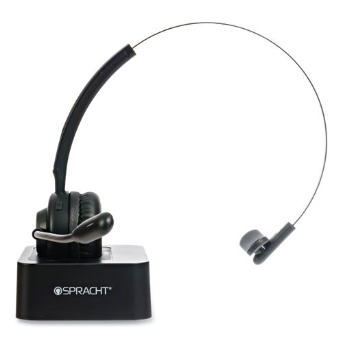 Image of Spracht ZuM BT Mobile Office Monaural Over The Head Headset, Black