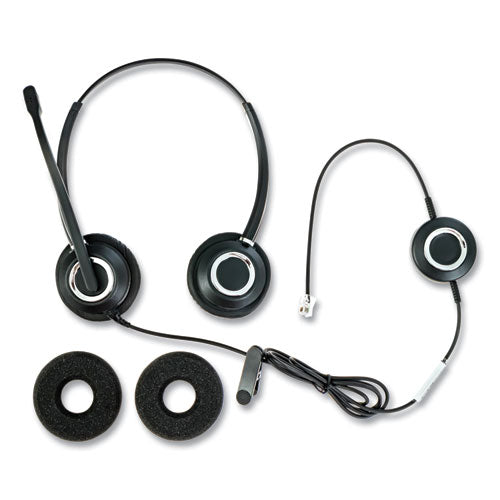 Image of Spracht ZuM ZuMRJ9B Binaural Over The Head Headset, Black