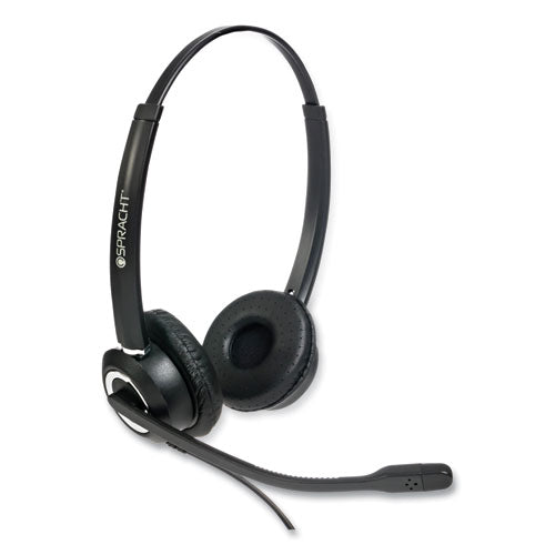 Image of Spracht ZuM ZuMRJ9B Binaural Over The Head Headset, Black