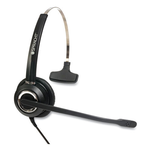 Image of Spracht ZuM ZuMRJ9M Monaural Over The Head Headset, Black