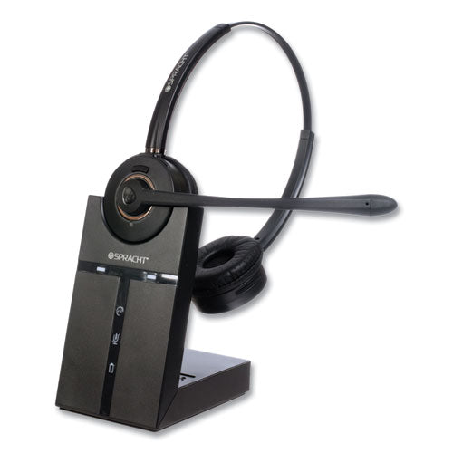 Image of Spracht ZuM Maestro DECT Binaural Over The Head Headset, Black