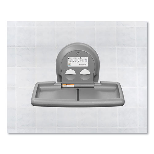 Image of Koala Kare® Baby Changing Station, Wall Horizontal Mount, 36.5 x 21.25, Gray