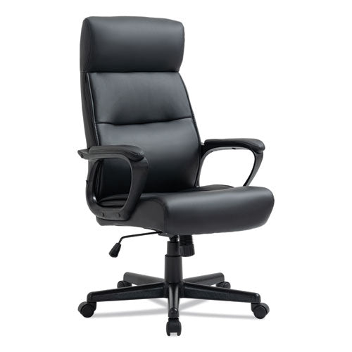 Image of Alera® Alera Oxnam Series High-Back Task Chair, Supports Up to 275 lbs, 17.56" to 21.38" Seat Height, Black Seat/Back, Black Base
