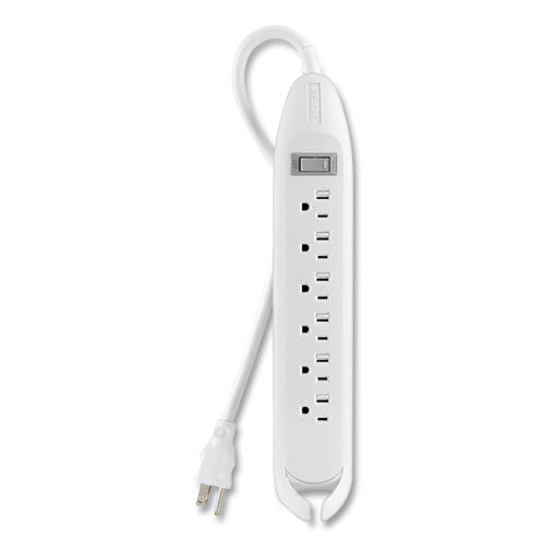 Image of Belkin® Power Strip, 6 Outlets, 12 Ft Cord, White