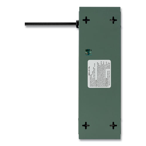 Image of Belkin® Metal SurgeMaster Surge Protector, 10 AC Outlets, 15 ft Cord, 885 J, Dark Gray