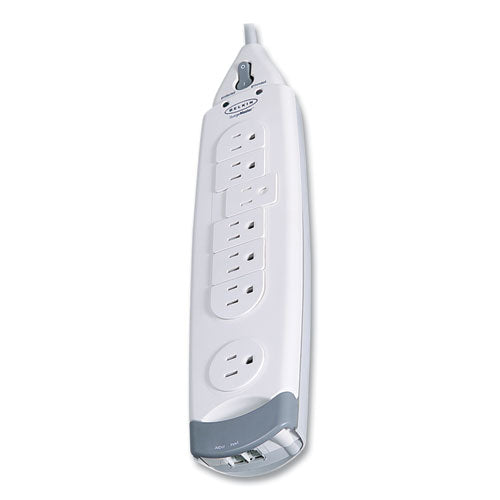 Image of Belkin® SurgeMaster Home Series Surge Protector, 7 AC Outlets, 12 ft Cord, 1,045 J, White
