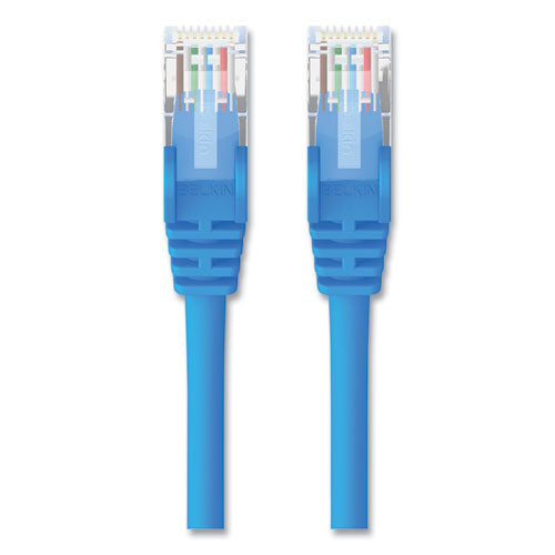 Image of Belkin® CAT5e Snagless Patch Cable, 3 ft, Blue