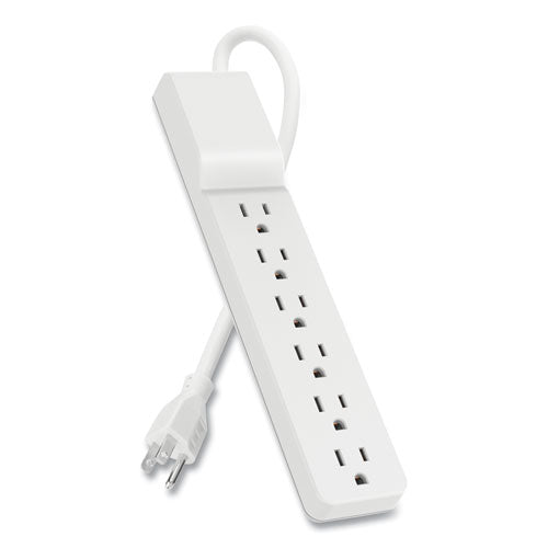 Image of Belkin® Home/Office Surge Protector, 6 AC Outlets, 6 ft Cord, 720 J, White