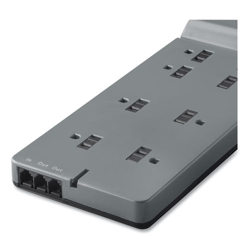 Image of Belkin® Home/Office Surge Protector, 8 AC Outlets, 6 ft Cord, 3,390 J, White