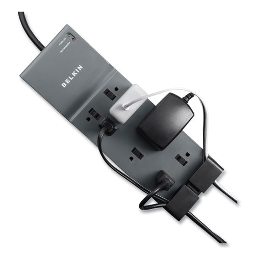 Image of Belkin® Home/Office Surge Protector, 8 AC Outlets, 6 ft Cord, 3,390 J, White