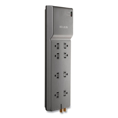 Image of Belkin® Home/Office Surge Protector, 8 AC Outlets, 6 ft Cord, 3,390 J, White