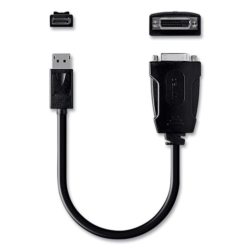 Image of Belkin® Displayport To Dvi Adapter, 5", Black