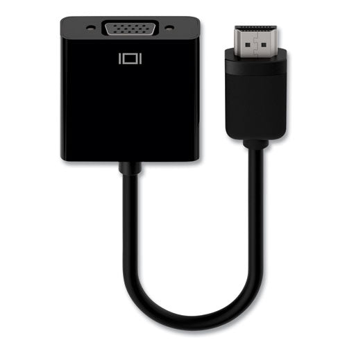 Image of Belkin® HDMI to VGA + 3.5mm Audio Adapter, 5", Black