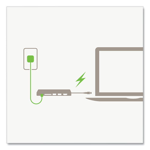 Image of Belkin® Usb-C Multimedia Hub, 6 Ports, Space Gray