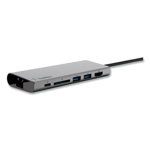 Image of Belkin® Usb-C Multimedia Hub, 6 Ports, Space Gray