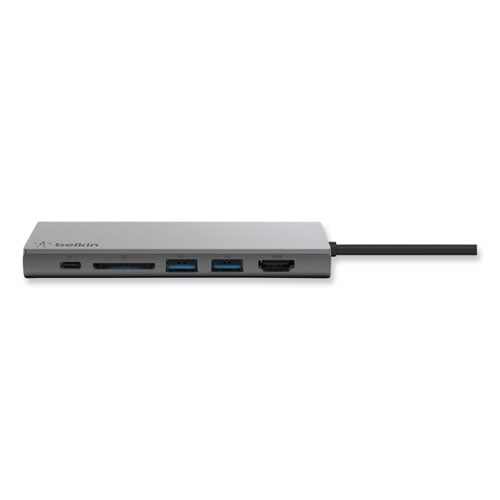 Image of Belkin® Usb-C Multimedia Hub, 6 Ports, Space Gray