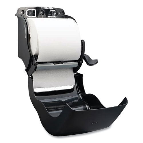 Image of San Jamar® Ecological Green Towel Dispenser, 12.49" x 8.6" x 12.82", Black