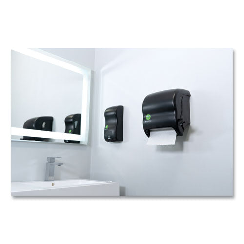 Image of San Jamar® Ecological Green Towel Dispenser, 12.49" x 8.6" x 12.82", Black