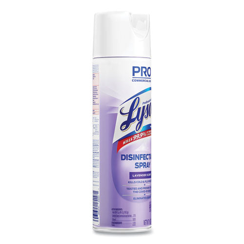 Image of Professional LYSOL® Brand Disinfectant Spray, Lavender, 19 Oz Aerosol Spray, 12/carton
