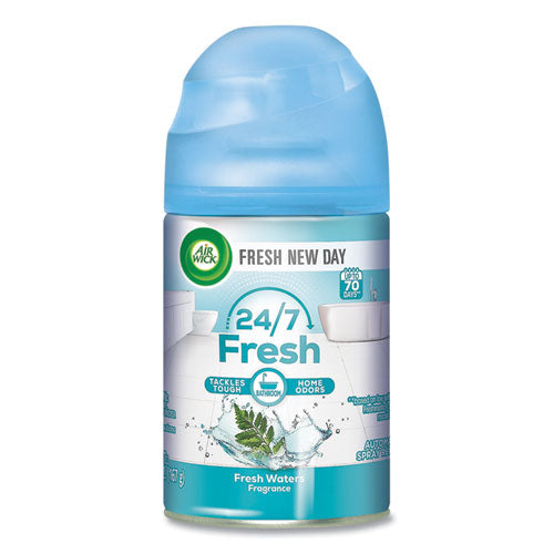 Image of Air Wick® Freshmatic Life Scents Starter Kit, 5.89 oz Fresh Waters Refill/AA Battery, 4 Kits/Carton