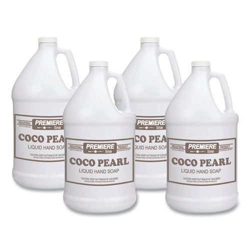 Image of Kess Coco Pearl Liquid Hand Soap, Coconut Scent, 128 oz, 4/Carton