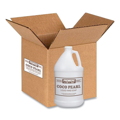Image of Kess Coco Pearl Liquid Hand Soap, Coconut Scent, 128 oz, 4/Carton