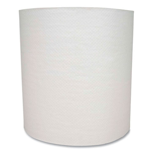 Image of Boardwalk® Hard Wound Towel, 1 Ply, 8" x 700 ft, White, 6/Carton