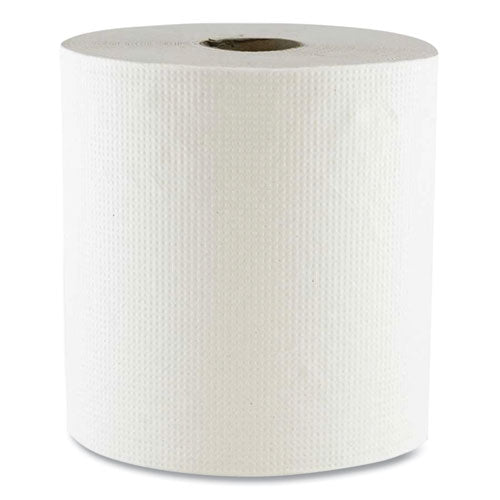 Image of Boardwalk® Hard Wound Towel, 1 Ply, 8" x 700 ft, White, 6/Carton