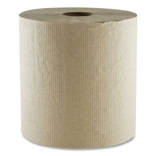 Image of Boardwalk® Hard Wound Towel, 1 Ply, 8" x 700 ft, Kraft, 6/Carton