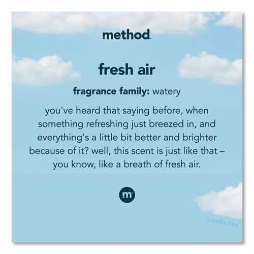 Image of Method® Laundry Detergent, Fresh Air Scent, 53.5 oz Bottle, 4/Carton