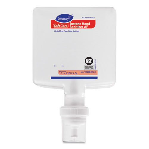 Image of Diversey Soft Care Instant Gel Hand Sanitizer Af, 1,300 Ml Cartridge, Fresh Scent, 6/carton