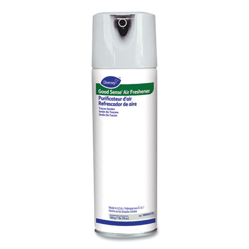 Image of Diversey Good Sense Air Freshener, Tuscan Garden, 16 Oz Aerosol Spray, 6/carton