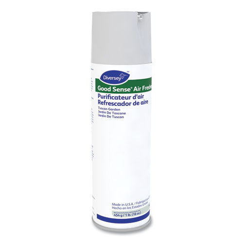 Image of Diversey Good Sense Air Freshener, Tuscan Garden, 16 Oz Aerosol Spray, 6/carton